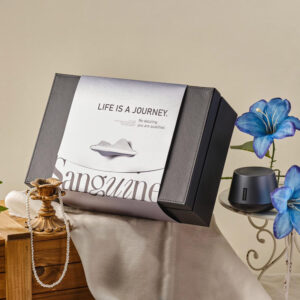 luxury leatherette neck shoulder rigid box for electronic gifts