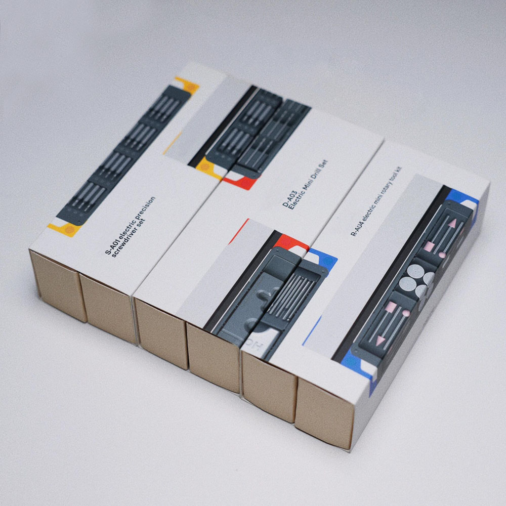 foldable kraft paperboard box for modular electronic packaging