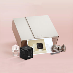 luxury magnetic rigid gift box with rope knot decoration