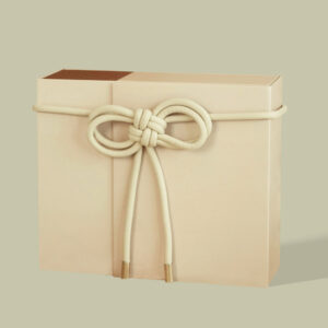 luxury magnetic rigid gift box with rope knot decoration