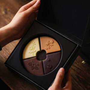 premium flip top rigid box for pastry and chocolate gifts