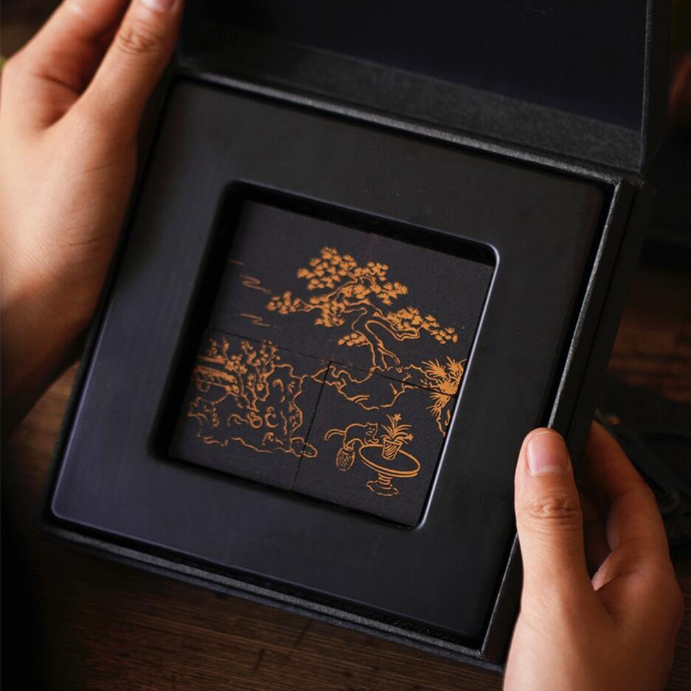 premium flip top rigid box for pastry and chocolate gifts