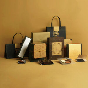 premium flip top rigid box for pastry and chocolate gifts