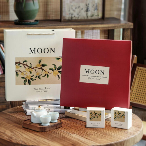 Luxury Rigid Lid Gift Box for Mooncake Packaging