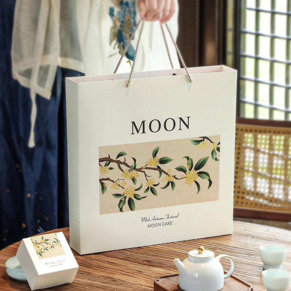 luxury rigid lid gift box for mooncake packaging