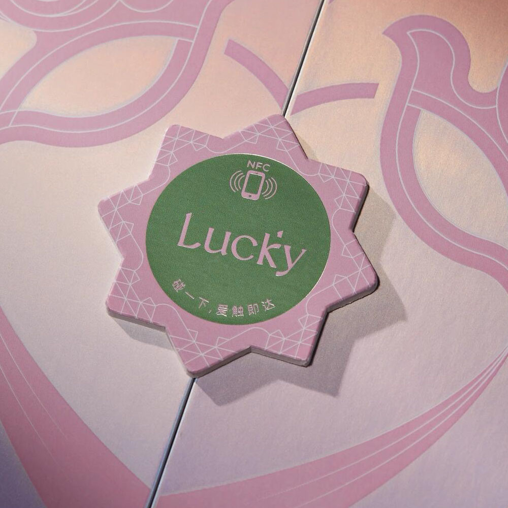 luxury pink double door rigid gift box for premium packaging