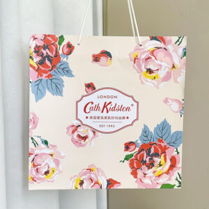 floral printed rigid gift box with window and insert for cosmetic and skincare packaging