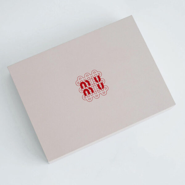 Pink Rigid Gift Box with Lid and Custom Inserts