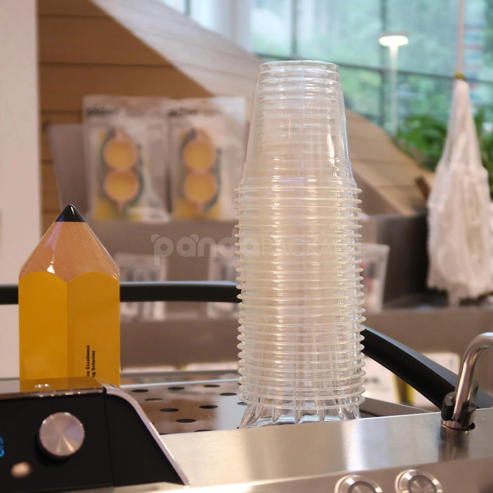 biodegradable PLA clear cold drink cup for iced beverages