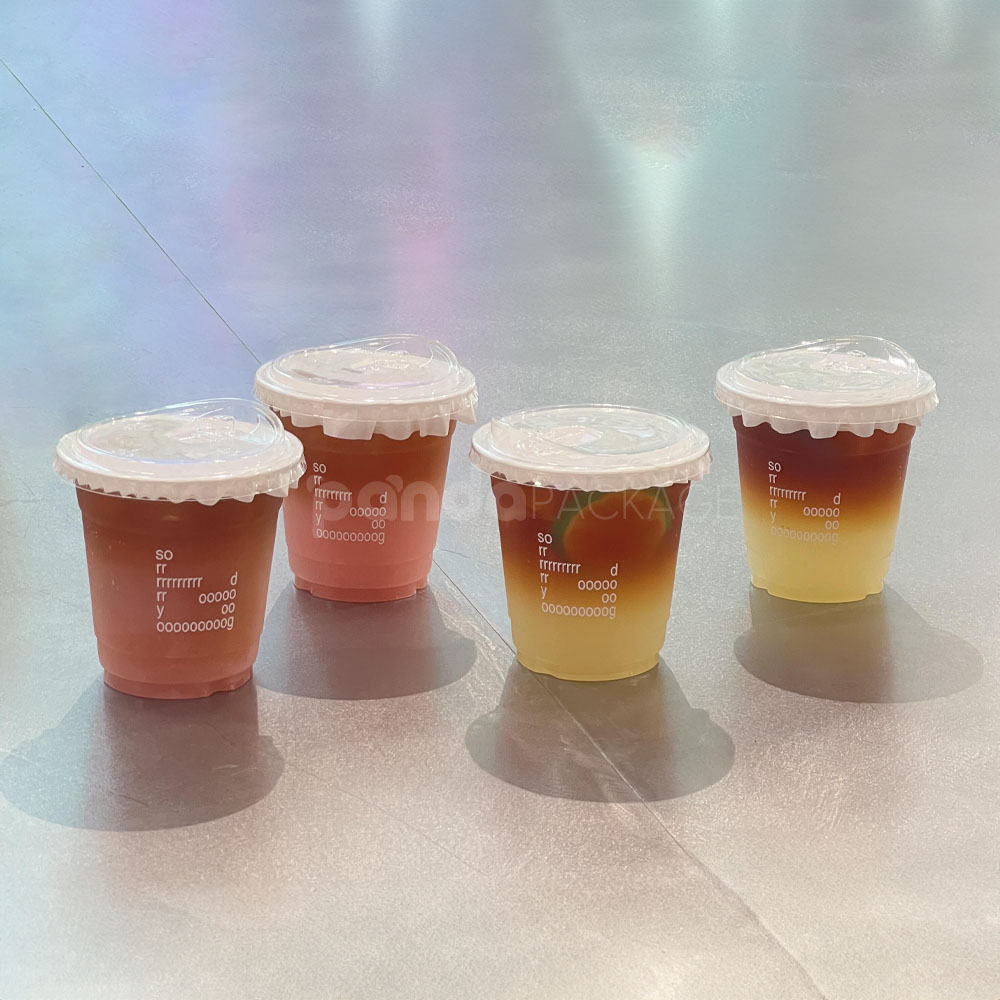 biodegradable PLA clear cold drink cup for iced beverages