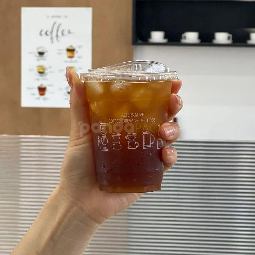 biodegradable PLA clear cold drink cup for iced beverages
