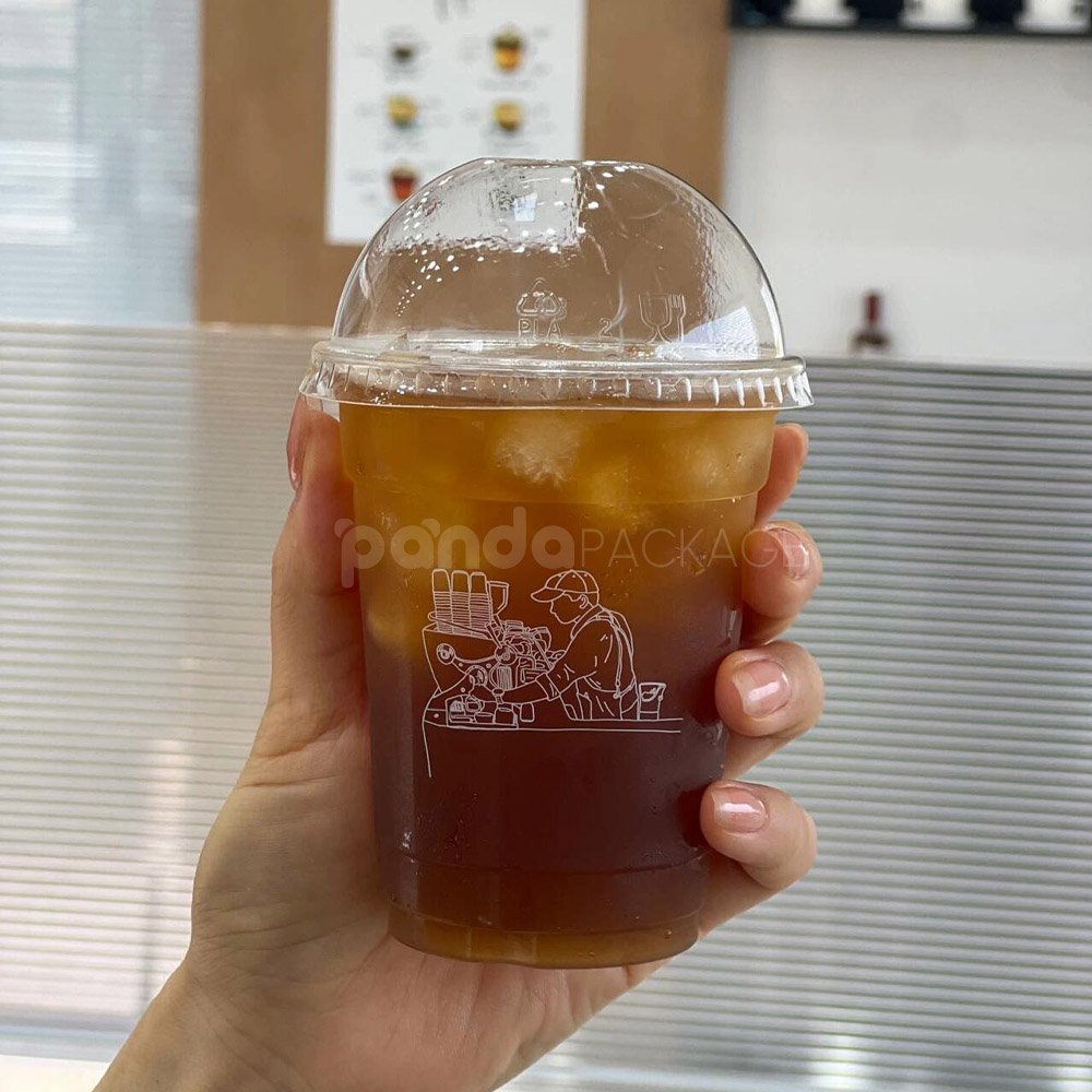 biodegradable PLA clear cold drink cup for iced beverages