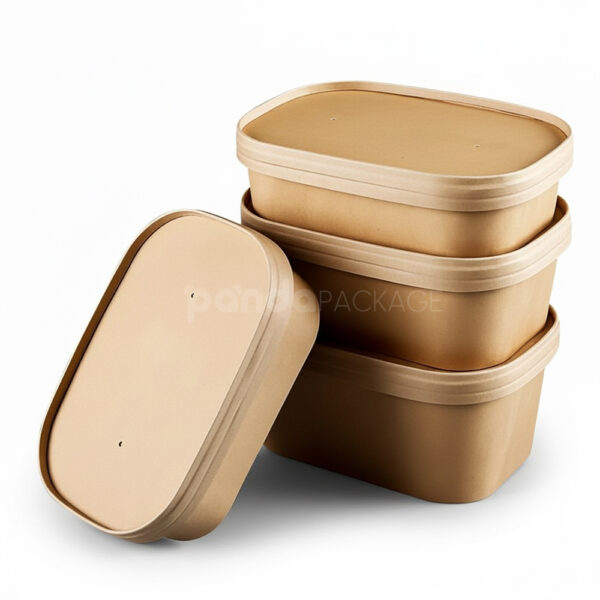 Biodegradable Bagasse Food Container with Lid for Takeout Meals