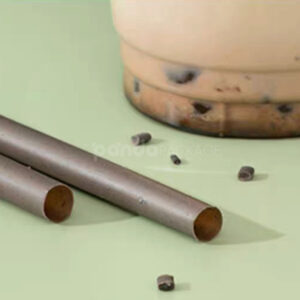 compostable pla biodegradable straws with paper wrapping for coffee and juice drinks