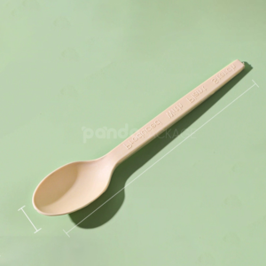 compostable biodegradable cutlery set with fork knife and spoon for takeaway packaging