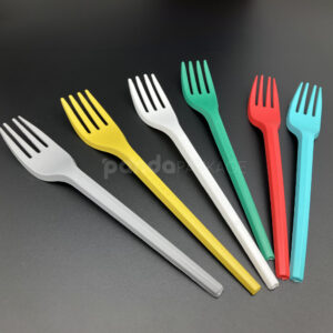 compostable pla biodegradable cutlery set with fork knife spoon and straws for takeaway meals