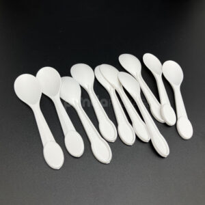 compostable pla biodegradable cutlery set with fork knife spoon and straws for takeaway meals