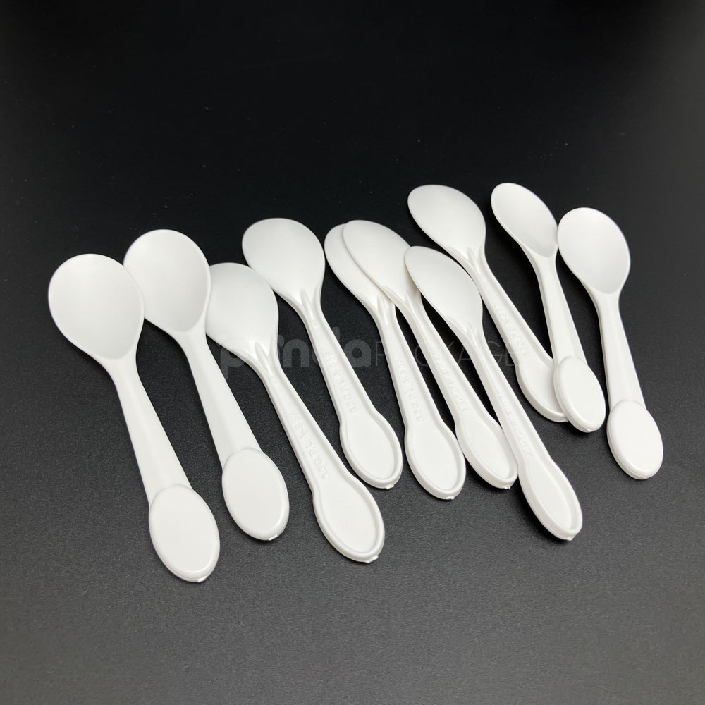 compostable pla biodegradable cutlery set with fork knife spoon and straws for takeaway meals