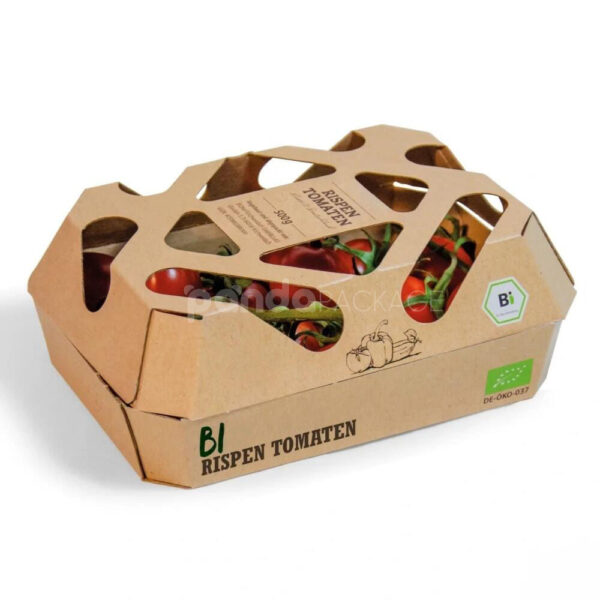 Recyclable Food Paperboard Box with Windowed Design