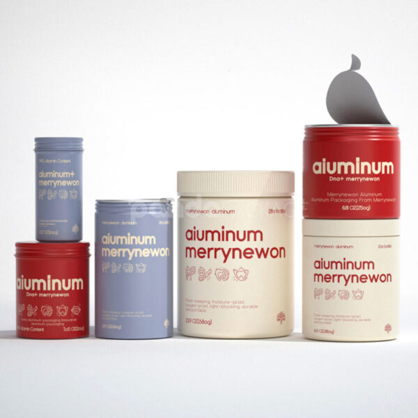 Food-Grade Aluminum Tin Canisters for Powder and Supplements