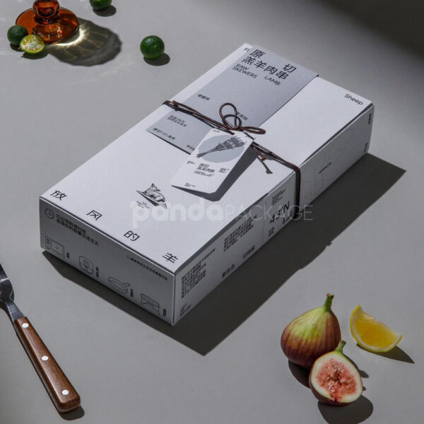 Premium White Paperboard Food Box for Fresh Meat Packaging