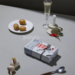 eco-friendly coated paperboard food packaging box for fresh meat and frozen products