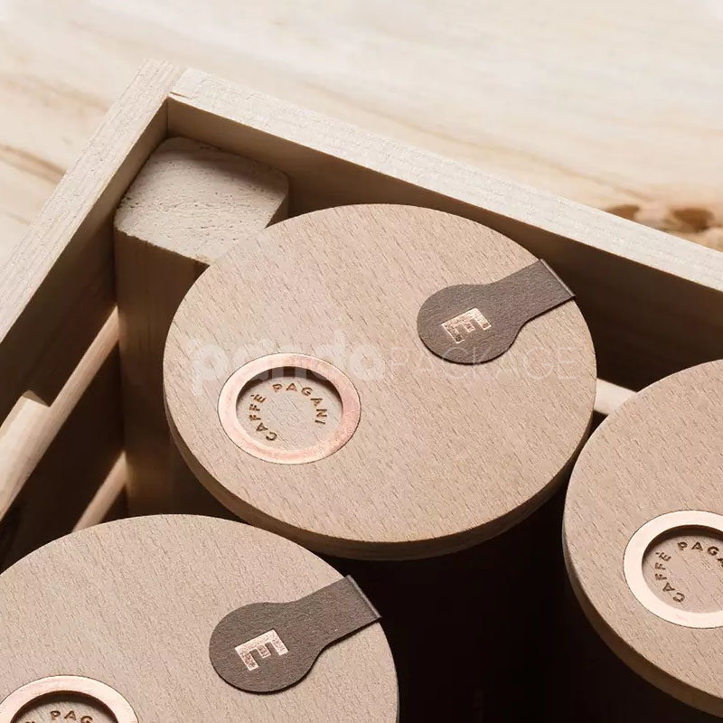 luxury round paper tube coffee packaging canister with eco-friendly paperboard material