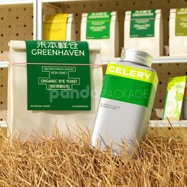 Eco-Friendly Paper Bags and Tin Packaging for Organic Food