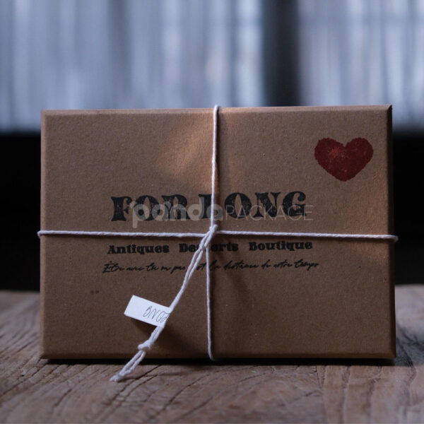 Eco-Friendly Kraft Paperboard Gift Box for Desserts Packaging
