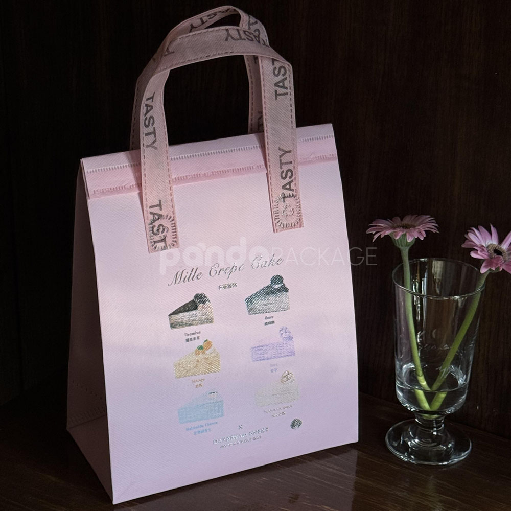 eco-friendly reusable non-woven and insulated bags for bakery products and food packaging