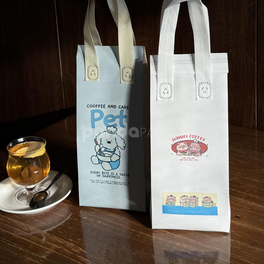 eco-friendly reusable non-woven and insulated bags for bakery products and food packaging