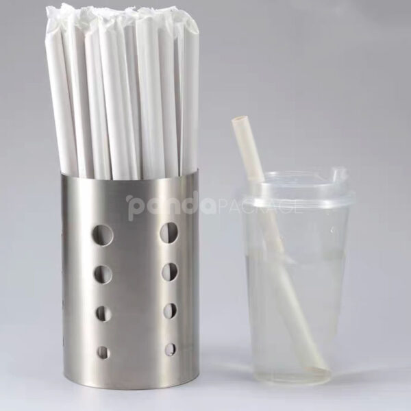 Compostable Paper Drinking Straws for Beverages and Smoothies