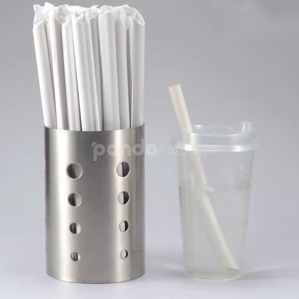 eco-friendly biodegradable paper straws for beverages, smoothies, and food service packaging
