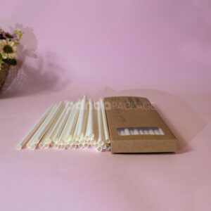 eco-friendly biodegradable paper straws for beverages, smoothies, and food service packaging