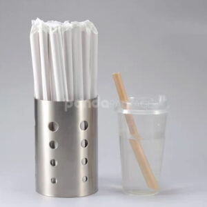 eco-friendly biodegradable paper straws for beverages, smoothies, and food service packaging