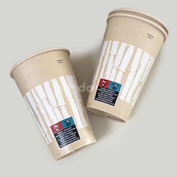 Eco-Friendly Kraft Paper Cups for Hot and Cold Drinks