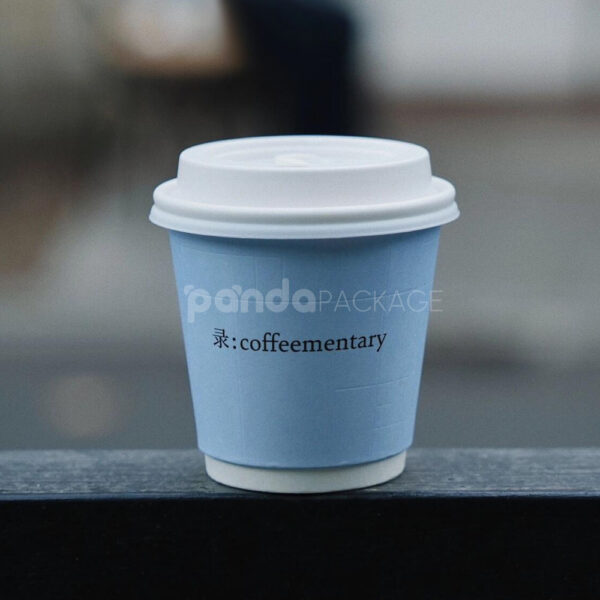 Printed Coffee Paper Cups with Lids for Takeaway