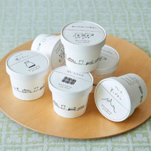 printed paper ice cream containers for gelato and frozen yogurt packaging