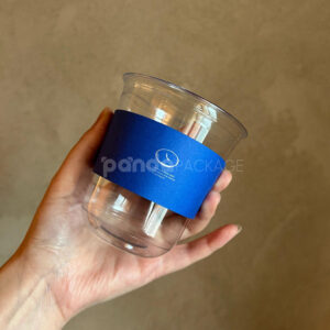 eco-friendly paper coffee cup sleeves with custom logo printing for takeaway hot beverages packaging