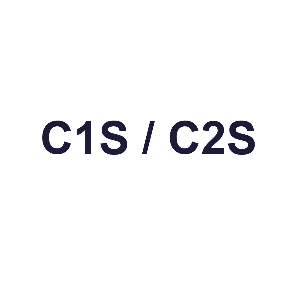 C1S / C2S (Coated One Side / Coated Two Sides)