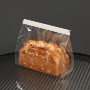 clear twist tie bakery bag for cookies bread and snack packaging