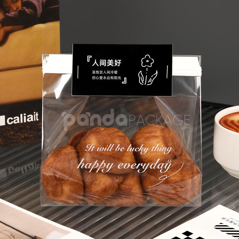 clear twist tie bakery bag for cookies bread and snack packaging