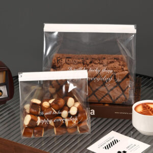 clear twist tie bakery bag for cookies bread and snack packaging