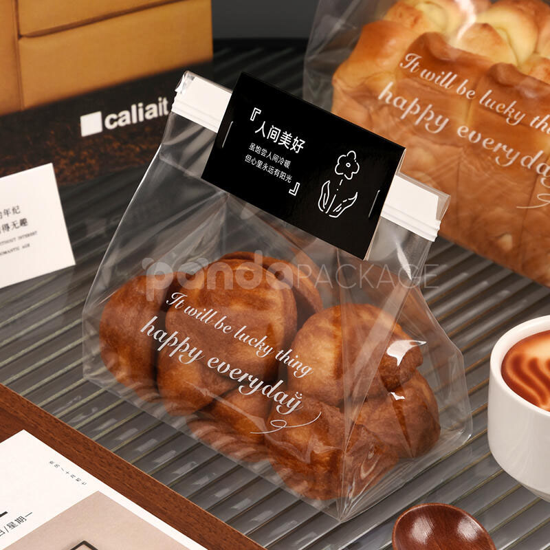 clear twist tie bakery bag for cookies bread and snack packaging