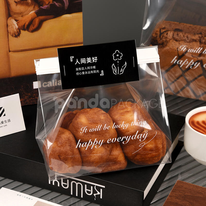 clear twist tie bakery bag for cookies bread and snack packaging