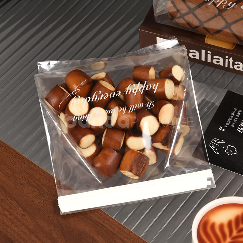 clear twist tie bakery bag for cookies bread and snack packaging