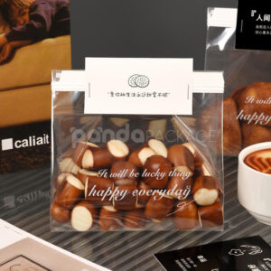 clear twist tie bakery bag for cookies bread and snack packaging