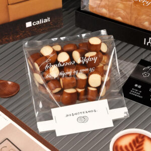 clear twist tie bakery bag for cookies bread and snack packaging