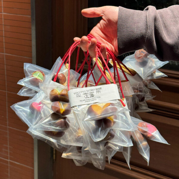 Clear Hanging Bakery Bag with Paper Header and Rope Handle