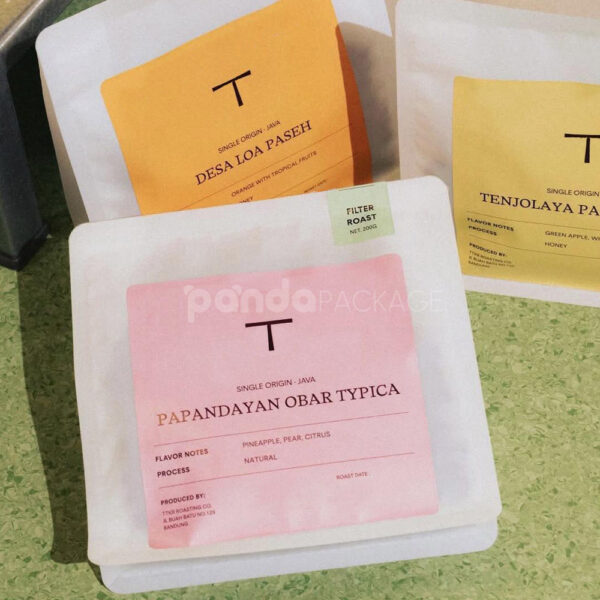 Matte Flat Bottom Coffee Pouch for Specialty Coffee Packaging